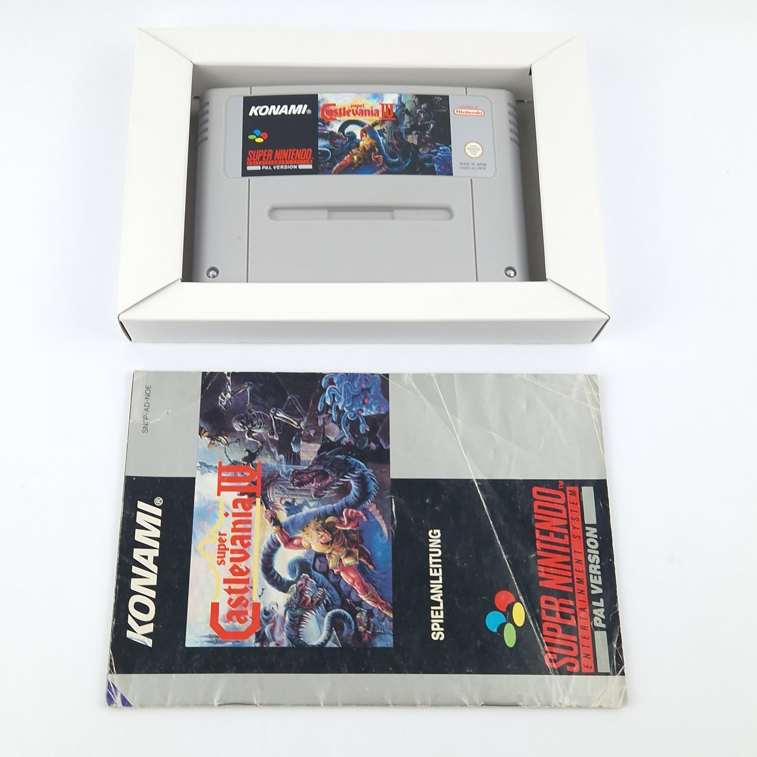 Super Nintendo Spiel : Super Castlevania IV 4 - Modul Anleitung OVP / SNES NOE