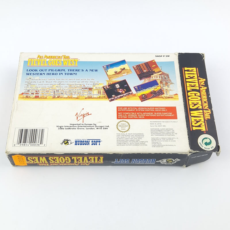 Super Nintendo Spiel : An American Tail Fievel Goes West - Modul Anleitung OVP