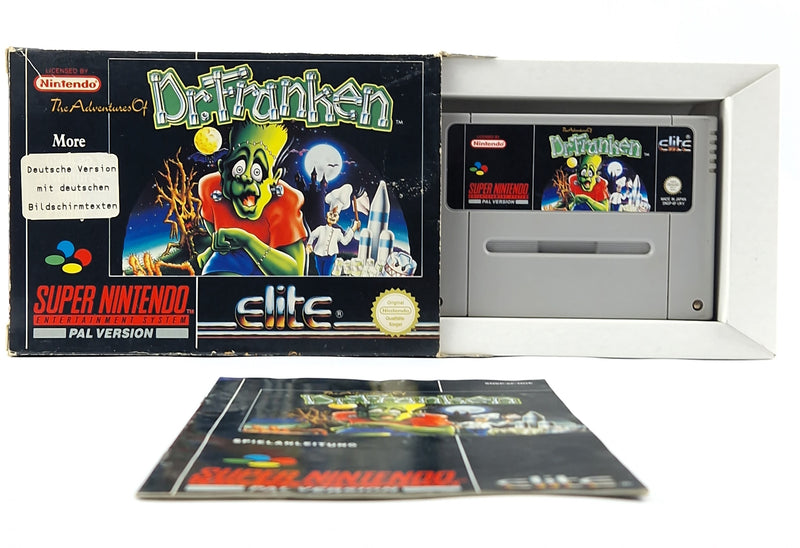 Super Nintendo Spiel : Dr. Franken - Modul Anleitung OVP cib / SNES PAL NOE