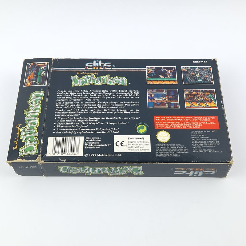 Super Nintendo Spiel : Dr. Franken - Modul Anleitung OVP cib / SNES PAL NOE