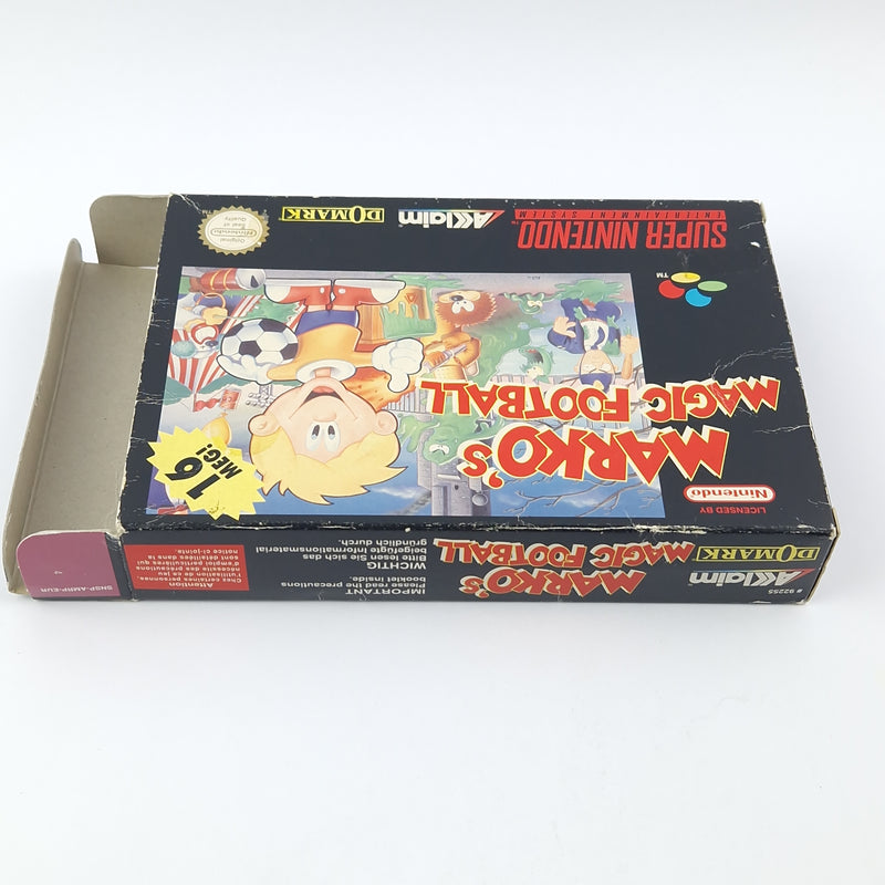 Super Nintendo Spiel : Marko´s Magic Football - Modul Anleitung OVP cib / SNES