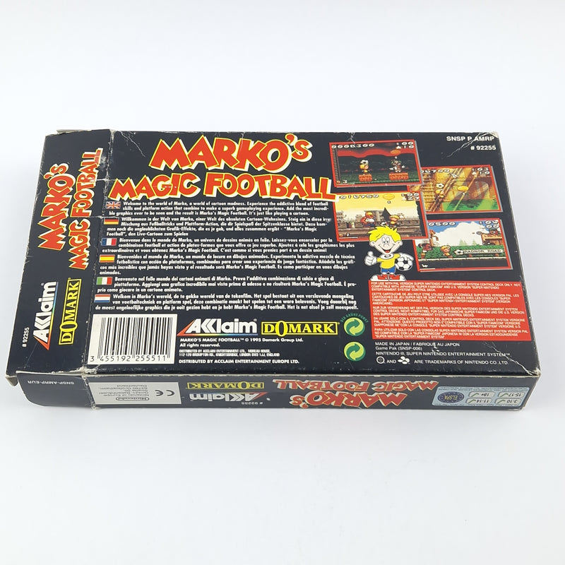 Super Nintendo Spiel : Marko´s Magic Football - Modul Anleitung OVP cib / SNES