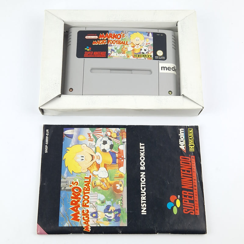 Super Nintendo Spiel : Marko´s Magic Football - Modul Anleitung OVP cib / SNES