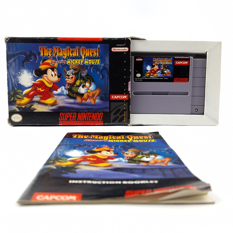 Super Nintendo game: The Magical Quest starring Mickey Mouse - SNES OVP NTSC-U