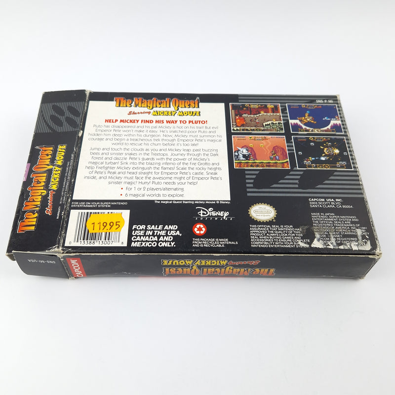 Super Nintendo game: The Magical Quest starring Mickey Mouse - SNES OVP NTSC-U