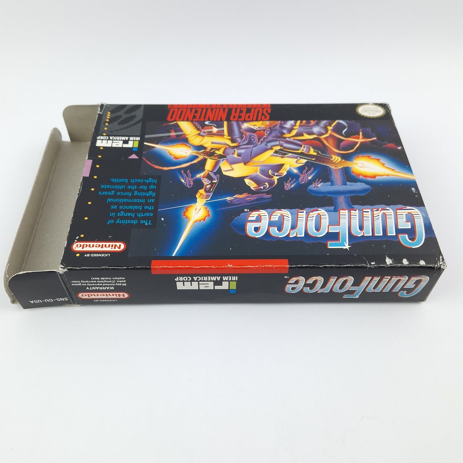 Super Nintendo Spiel : Gun Force - Modul Anleitung OVP cib / SNES NTSC-U/C USA