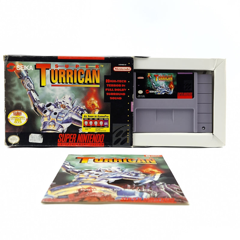 Super Nintendo Spiel : Super Turrican - Modul Anleitung OVP cib / SNES NTSC USA