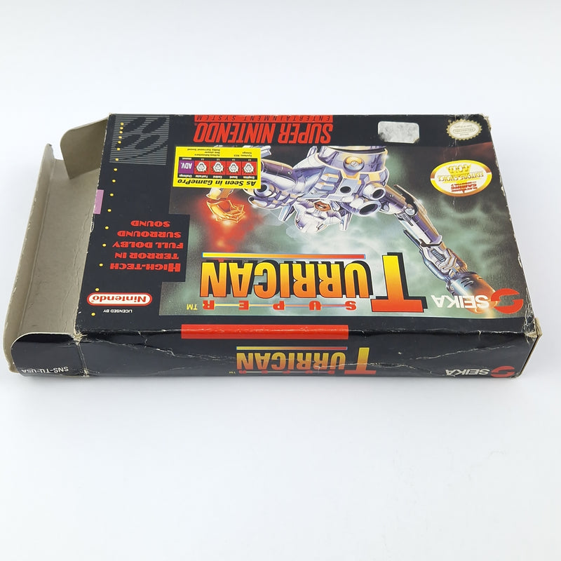 Super Nintendo Spiel : Super Turrican - Modul Anleitung OVP cib / SNES NTSC USA