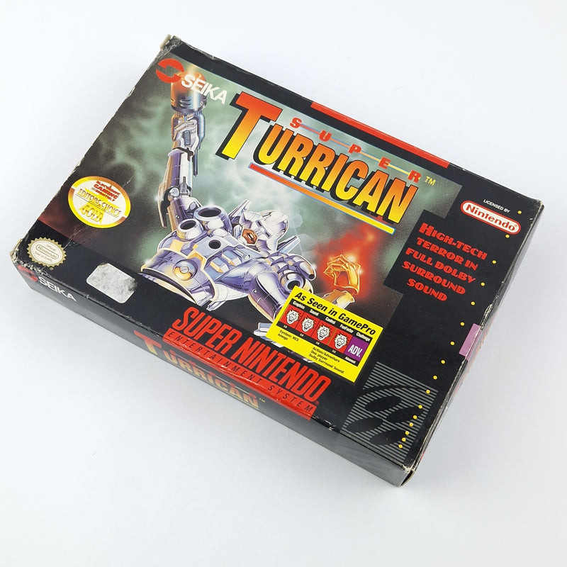 Super Nintendo Spiel : Super Turrican - Modul Anleitung OVP cib / SNES NTSC USA