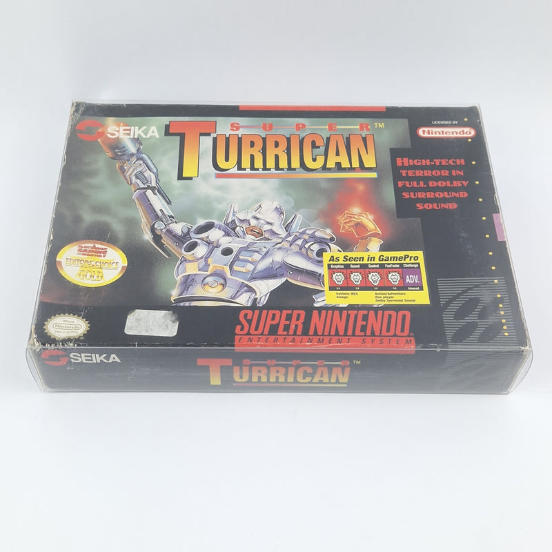 Super Nintendo Spiel : Super Turrican - Modul Anleitung OVP cib / SNES NTSC USA