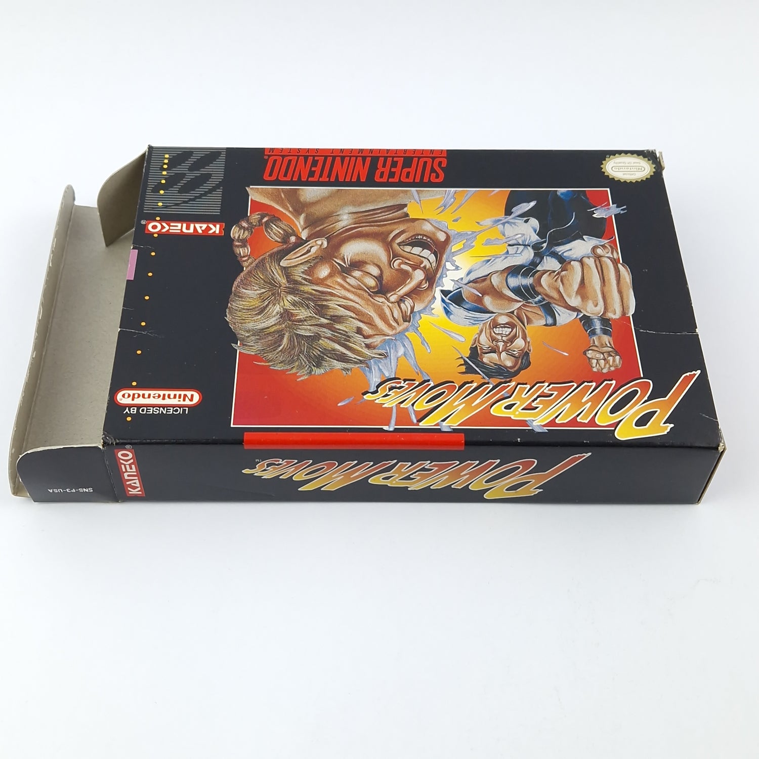 Super Nintendo Game: Power Moves - Module Instructions OVP cib / SNES NTSC USA