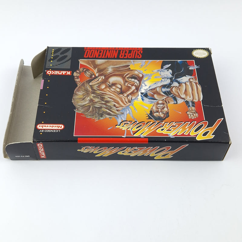 Super Nintendo Game: Power Moves - Module Instructions OVP cib / SNES NTSC USA