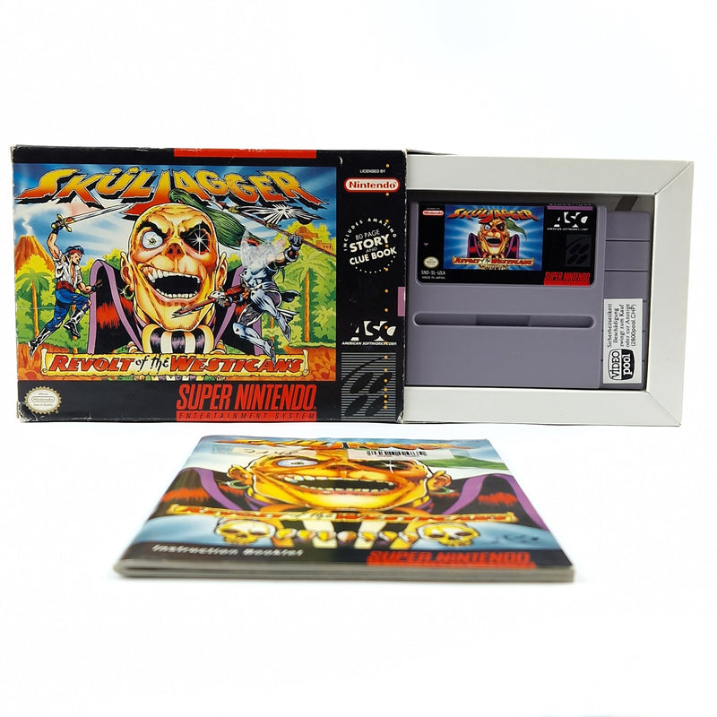 Super Nintendo Game: Sküljagger - Module Instructions OVP cib / SNES NTSC USA
