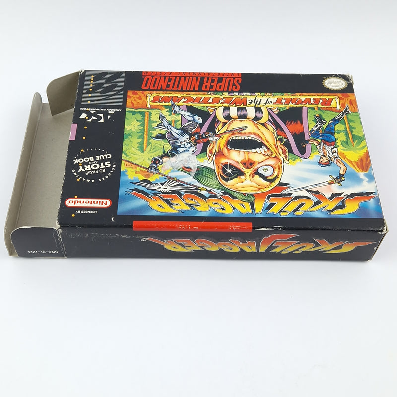 Super Nintendo Game: Sküljagger - Module Instructions OVP cib / SNES NTSC USA