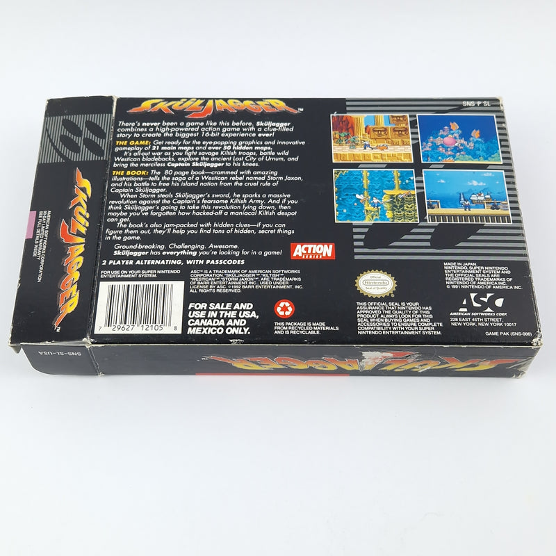 Super Nintendo Game: Sküljagger - Module Instructions OVP cib / SNES NTSC USA