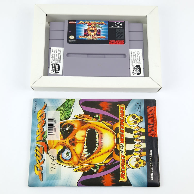 Super Nintendo Game: Sküljagger - Module Instructions OVP cib / SNES NTSC USA