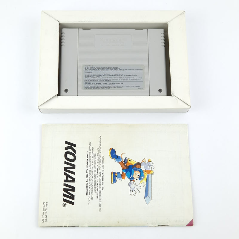 Super Nintendo Spiel : Sparkster + Anleitung - Modul / Cartridge / Manual  SNES