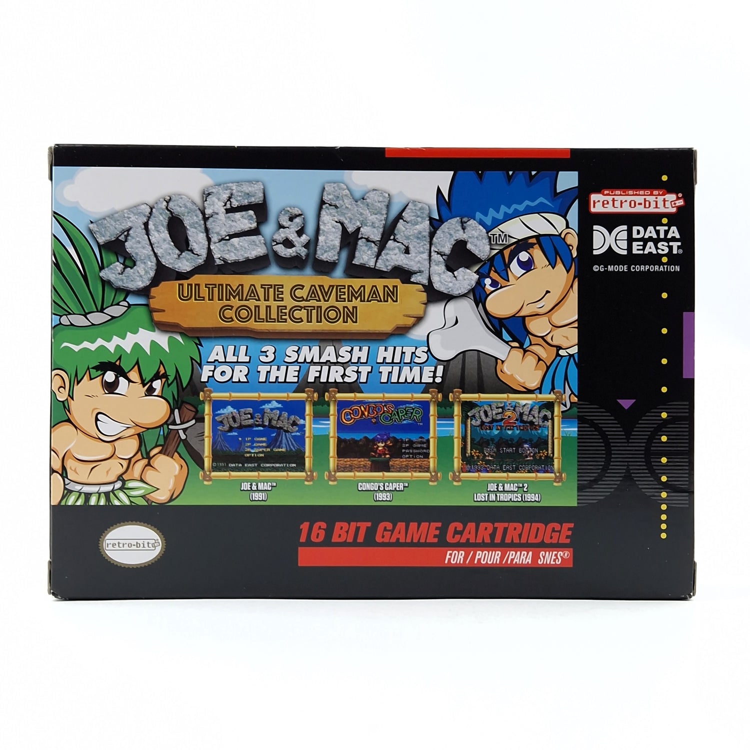 Super Nintendo Spiel : Joe & Mac Ultimate Caveman Collection - Retro-Bit Snes