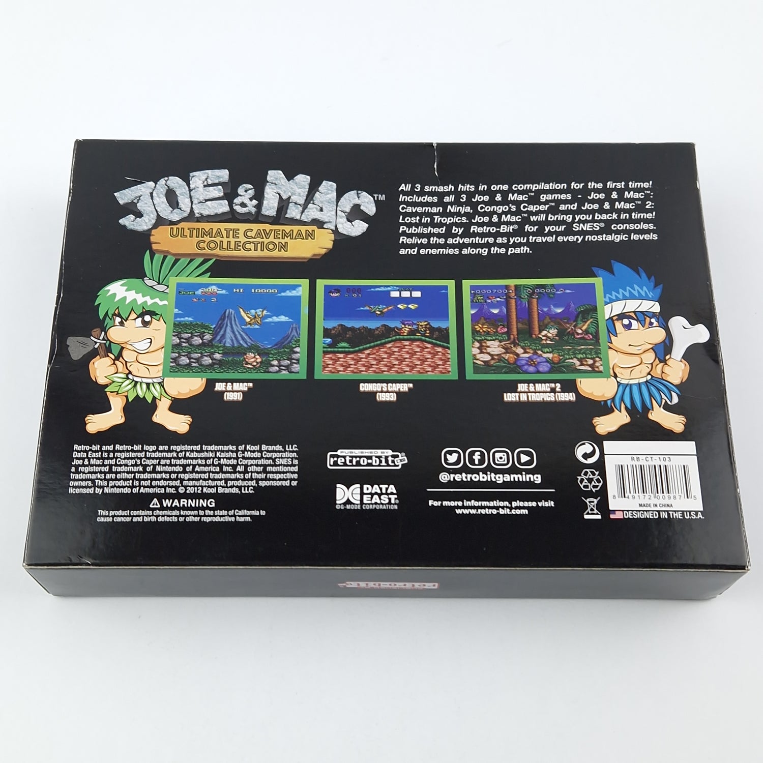 Super Nintendo Game : Joe & Mac Ultimate Caveman Collection - Retro Bit Snes