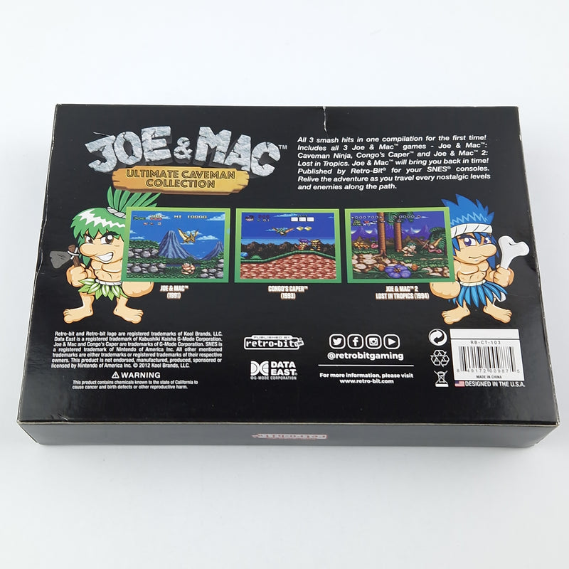 Super Nintendo Spiel : Joe & Mac Ultimate Caveman Collection - Retro-Bit Snes