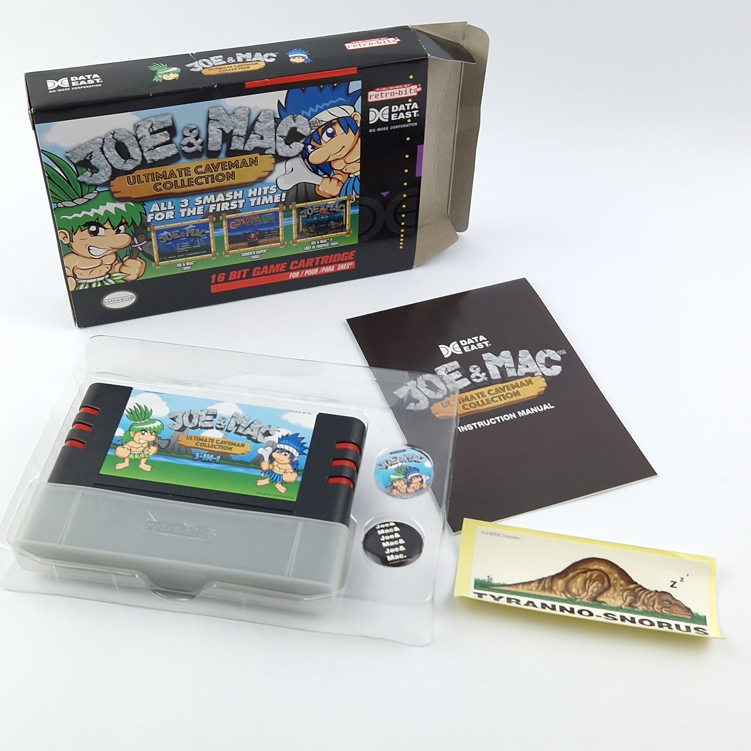 Super Nintendo Spiel : Joe & Mac Ultimate Caveman Collection - Retro-Bit Snes