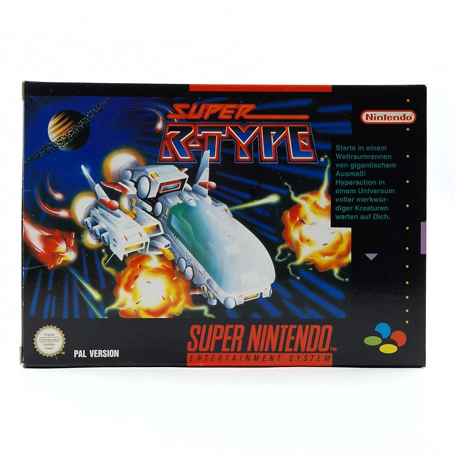 Super Nintendo Game: Super R-Type - Module Instructions OVP cib / SNES PAL NOE