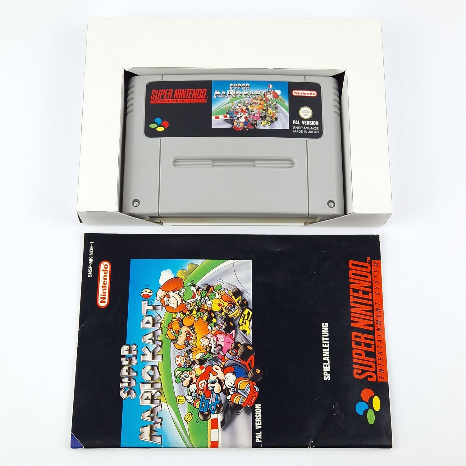 Super Nintendo Game: Super Mario Kart - Module Instructions OVP cib / SNES PAL NOE