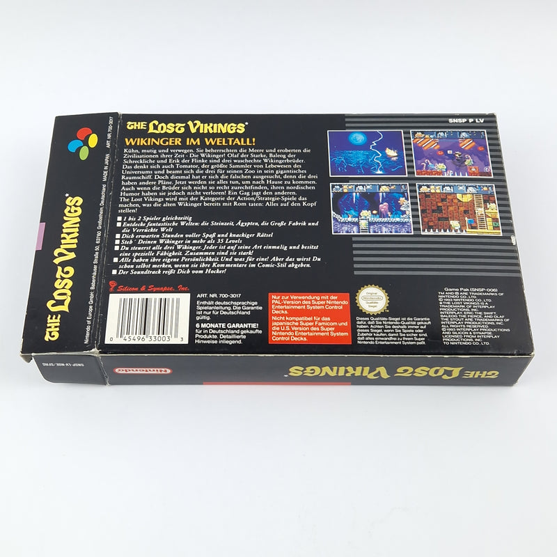 Super Nintendo Spiel : The Lost Vikings - Modul Anleitung OVP cib SNES NOE