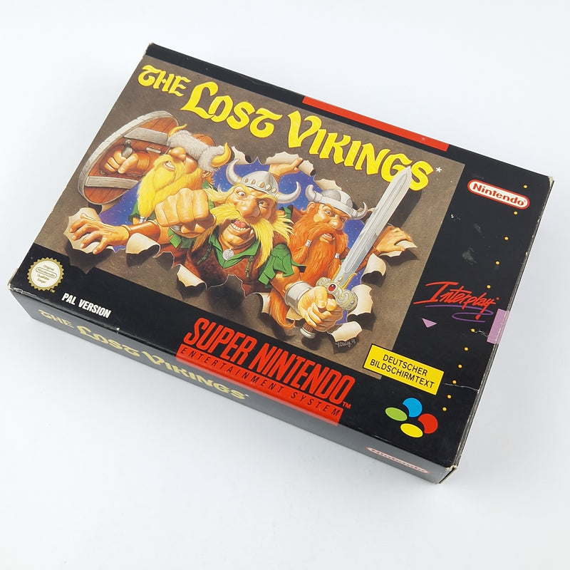 Super Nintendo Spiel : The Lost Vikings - Modul Anleitung OVP cib SNES NOE