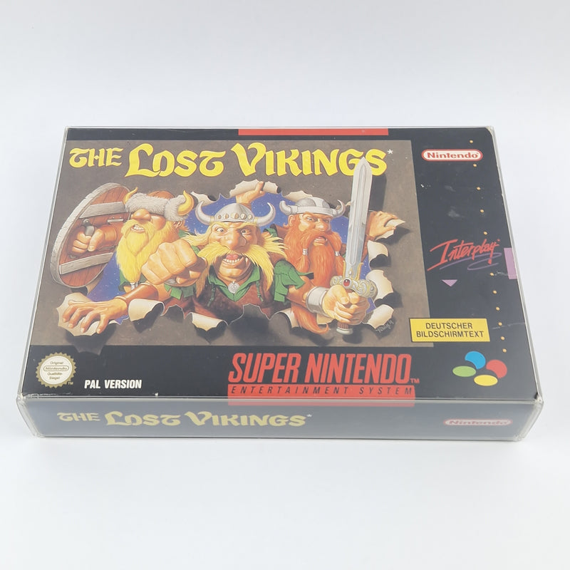 Super Nintendo Spiel : The Lost Vikings - Modul Anleitung OVP cib SNES NOE