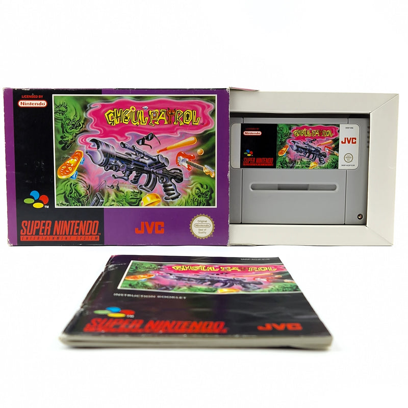 Super Nintendo Spiel : Ghoul Patrol - Modul Anleitung OVP cib / SNES PAL EUR