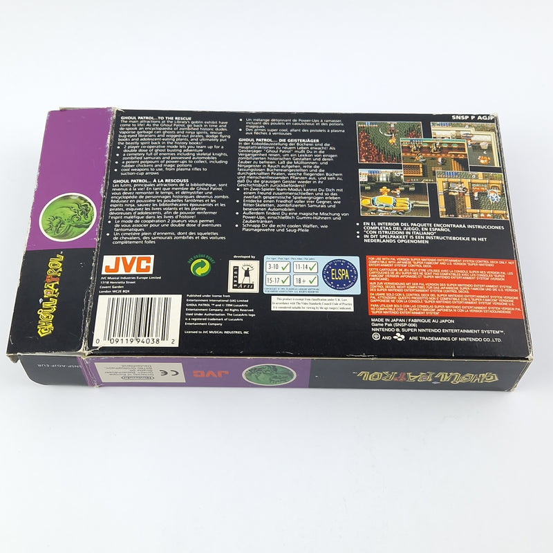 Super Nintendo Spiel : Ghoul Patrol - Modul Anleitung OVP cib / SNES PAL EUR