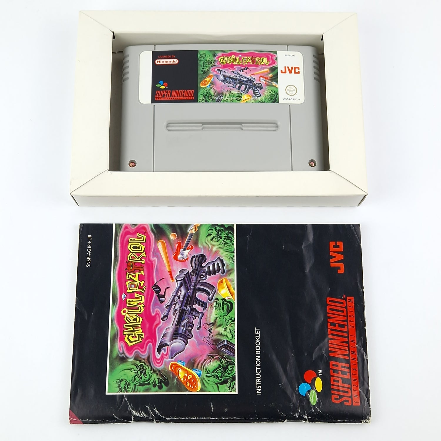 Super Nintendo Spiel : Ghoul Patrol - Modul Anleitung OVP cib / SNES PAL EUR