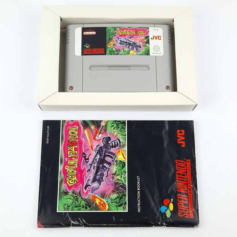 Super Nintendo Spiel : Ghoul Patrol - Modul Anleitung OVP cib / SNES PAL EUR