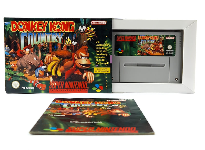 Super Nintendo Spiel : Donkey Kong Country 1 - Modul Anleitung OVP cib SNES NOE
