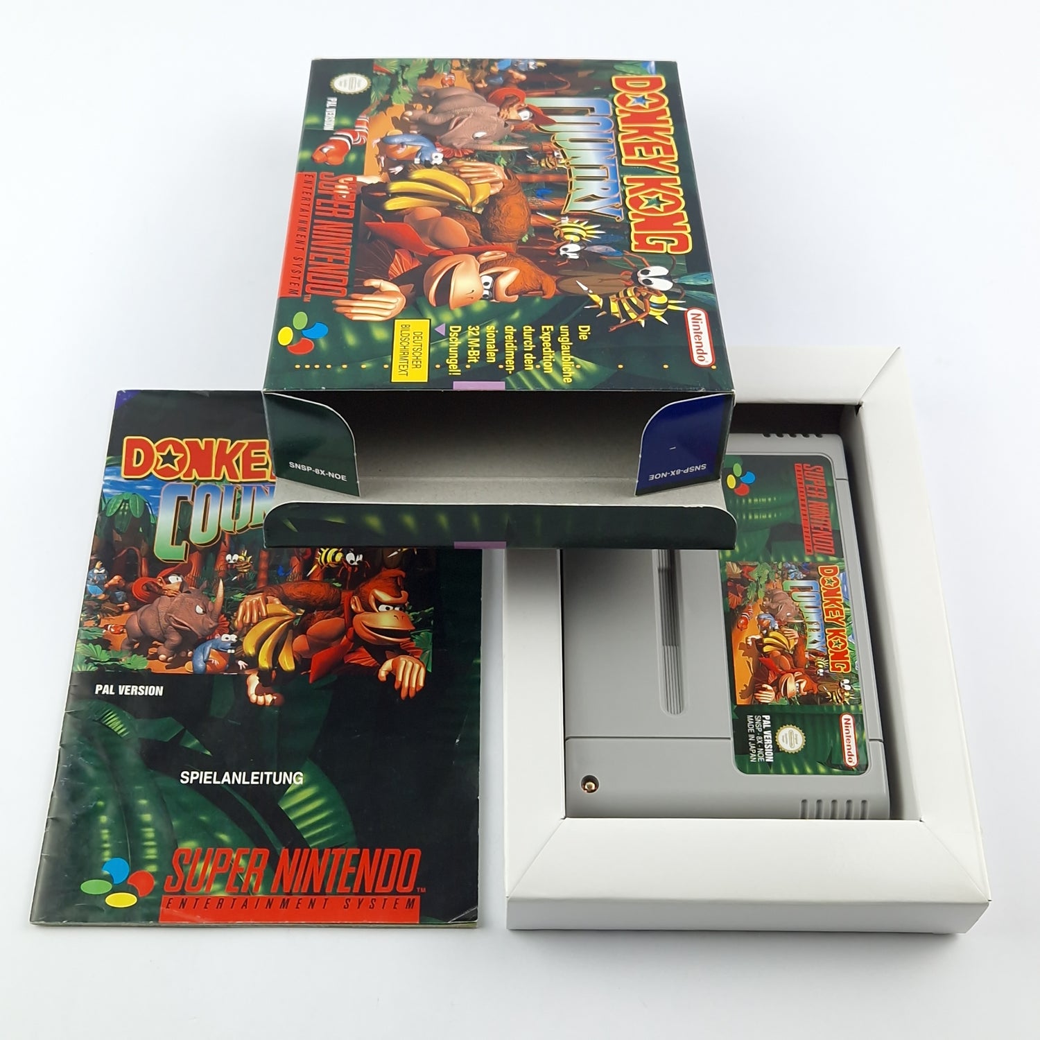 Super Nintendo Spiel : Donkey Kong Country 1 - Modul Anleitung OVP cib SNES NOE
