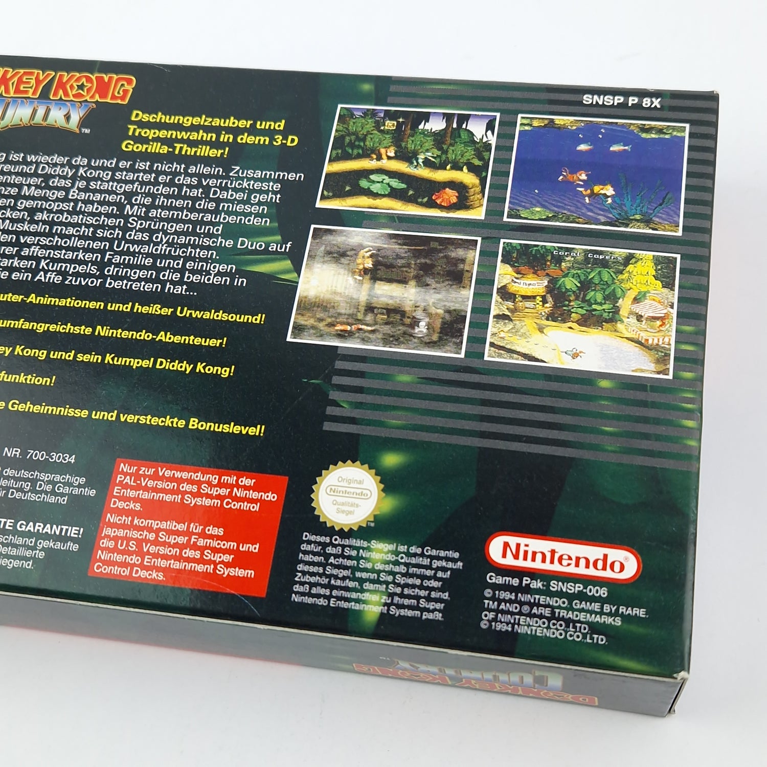 Super Nintendo Spiel : Donkey Kong Country 1 - Modul Anleitung OVP cib SNES NOE