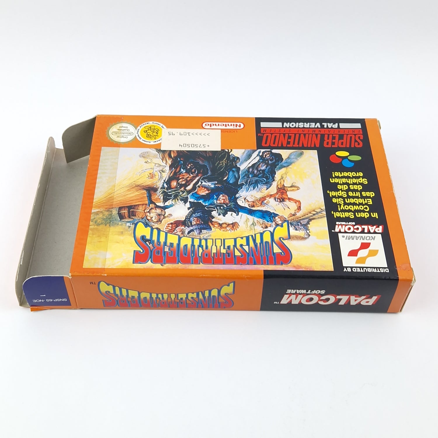 Super Nintendo Spiel : Sunsetriders - Modul Anleitung OVP cib / SNES PAL NOE
