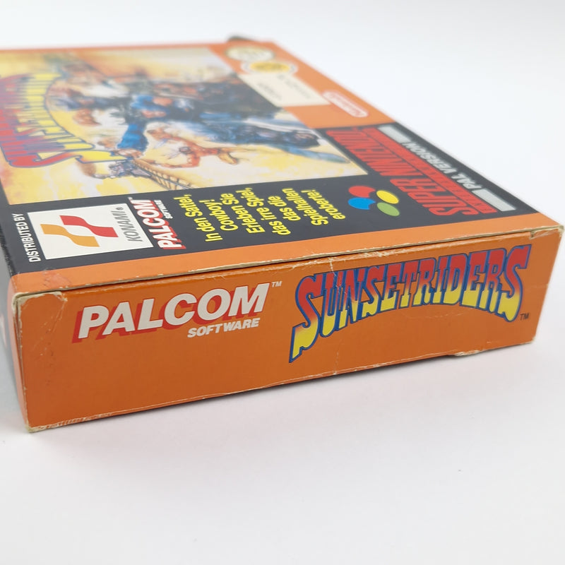 Super Nintendo Spiel : Sunsetriders - Modul Anleitung OVP cib / SNES PAL NOE