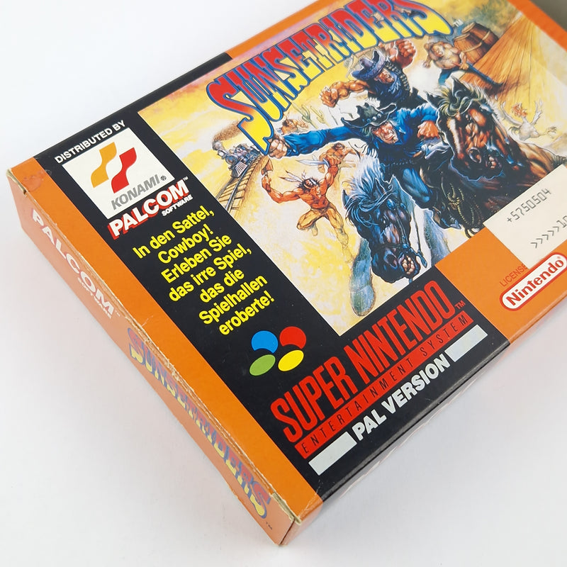 Super Nintendo Spiel : Sunsetriders - Modul Anleitung OVP cib / SNES PAL NOE