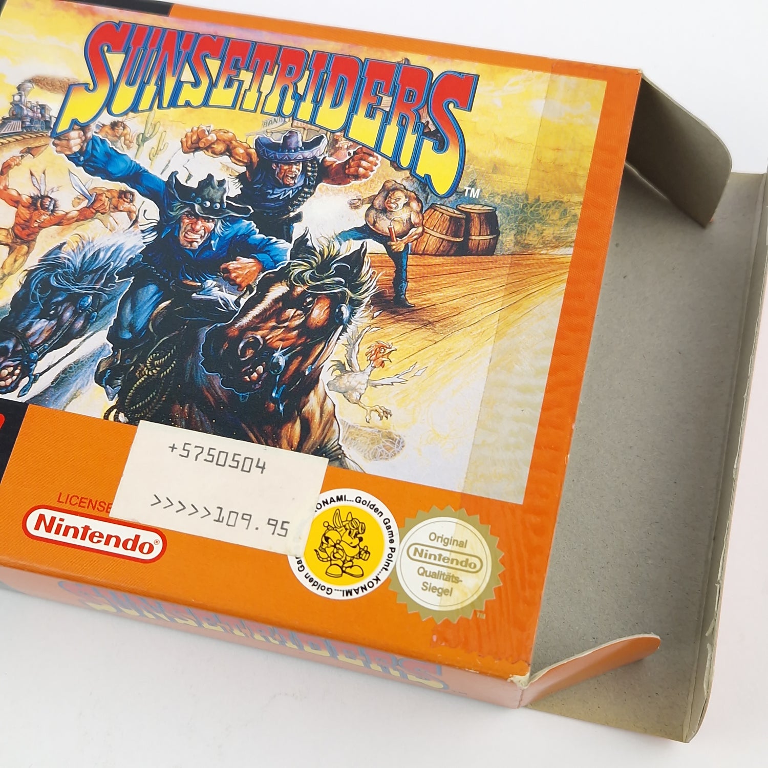 Super Nintendo Spiel : Sunsetriders - Modul Anleitung OVP cib / SNES PAL NOE