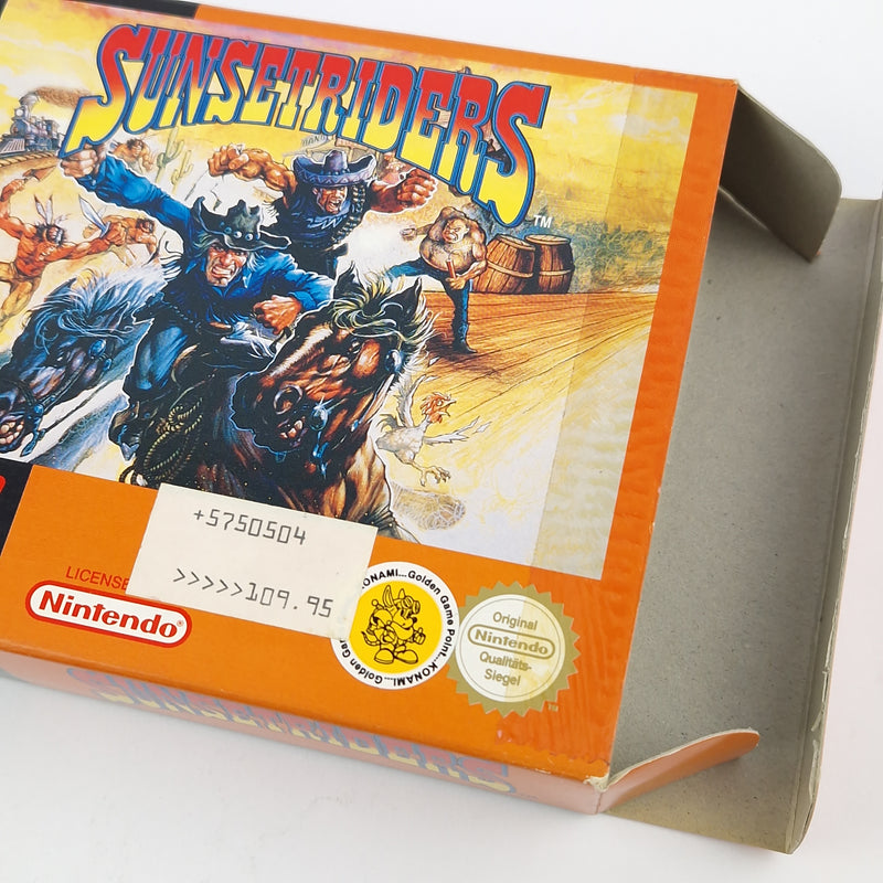 Super Nintendo Spiel : Sunsetriders - Modul Anleitung OVP cib / SNES PAL NOE