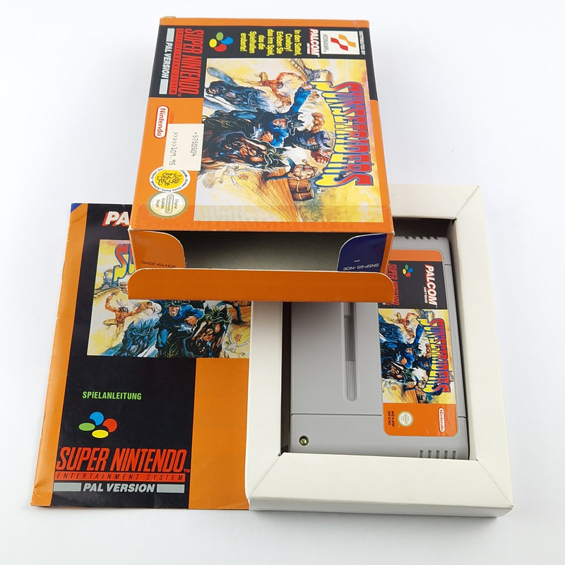 Super Nintendo Spiel : Sunsetriders - Modul Anleitung OVP cib / SNES PAL NOE