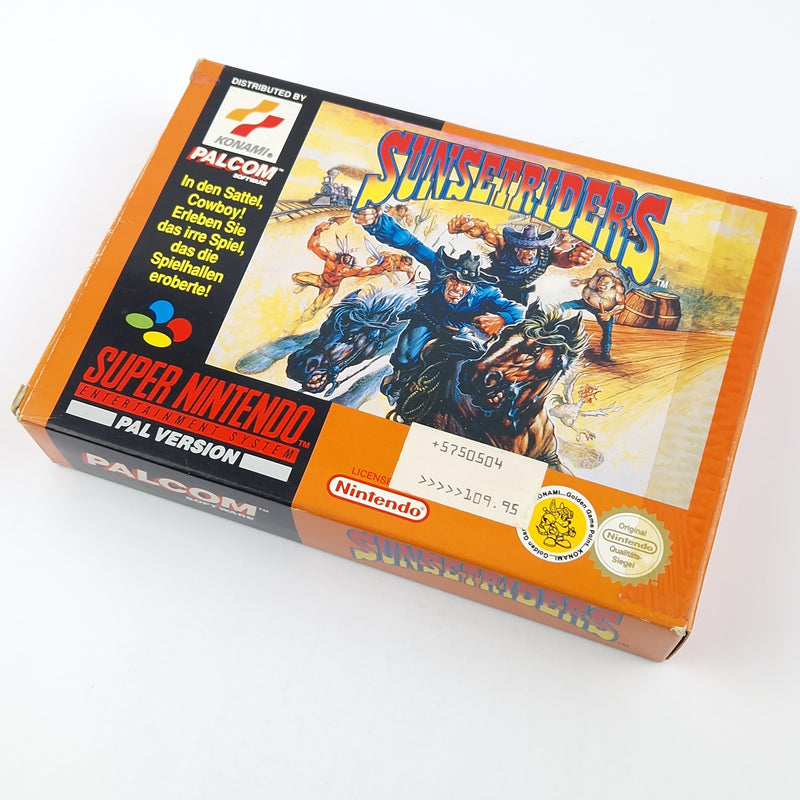 Super Nintendo Spiel : Sunsetriders - Modul Anleitung OVP cib / SNES PAL NOE