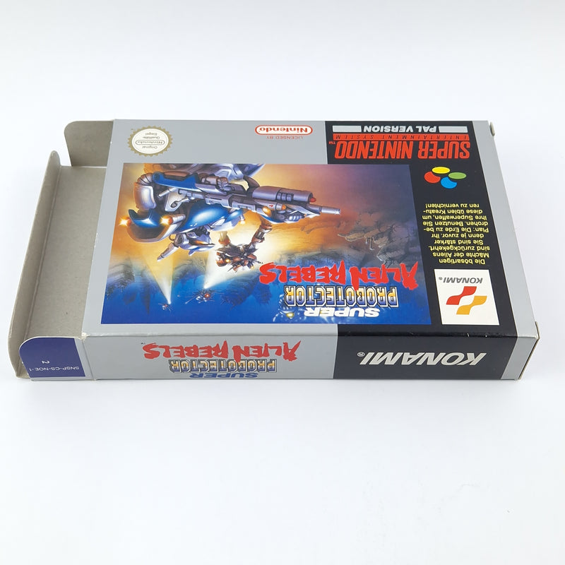 Super Nintendo Spiel : Super Probotector Alien Rebels - Modul Anleitung OVP SNES