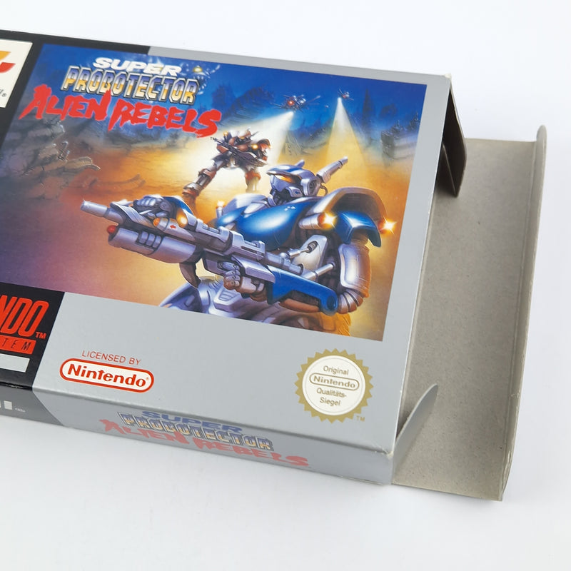 Super Nintendo Spiel : Super Probotector Alien Rebels - Modul Anleitung OVP SNES