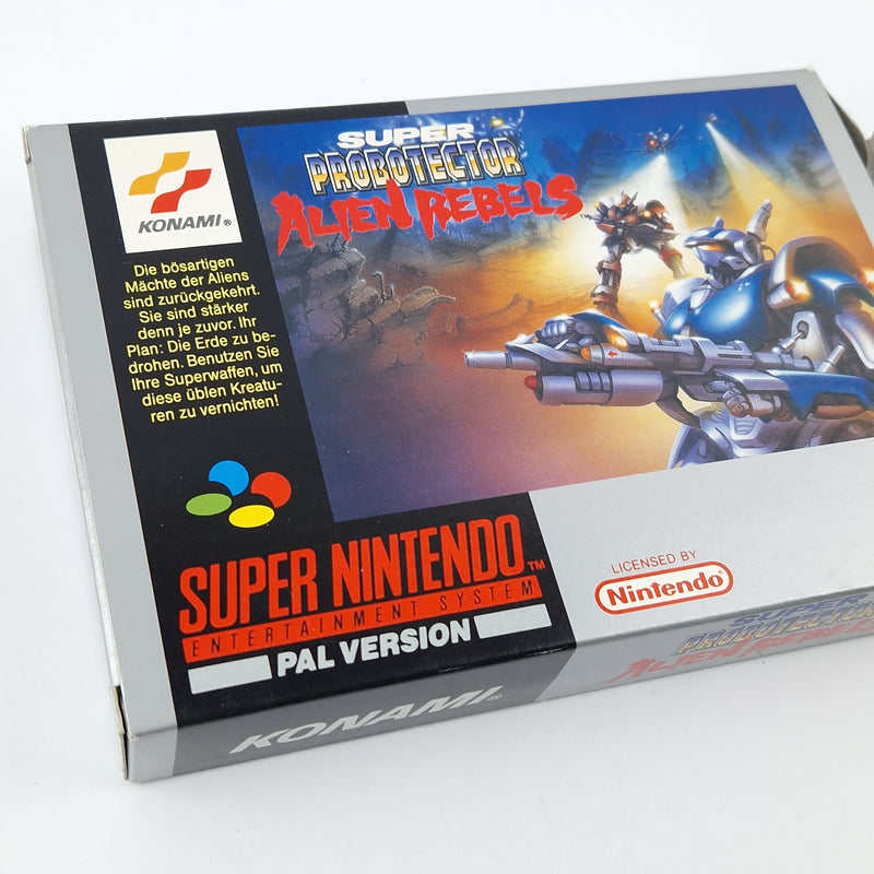 Super Nintendo Spiel : Super Probotector Alien Rebels - Modul Anleitung OVP SNES