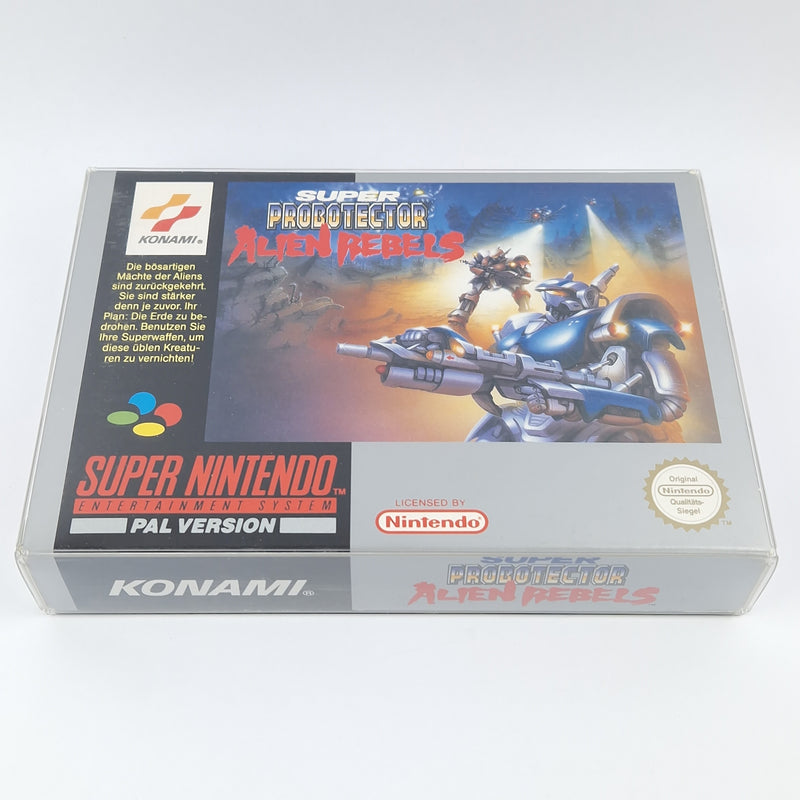 Super Nintendo Spiel : Super Probotector Alien Rebels - Modul Anleitung OVP SNES