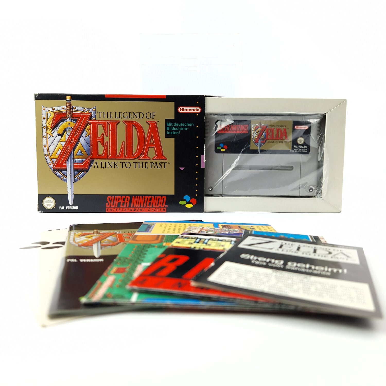Super Nintendo Spiel : Zelda a link to the Past - Modul Anleitung Karte OVP SNES