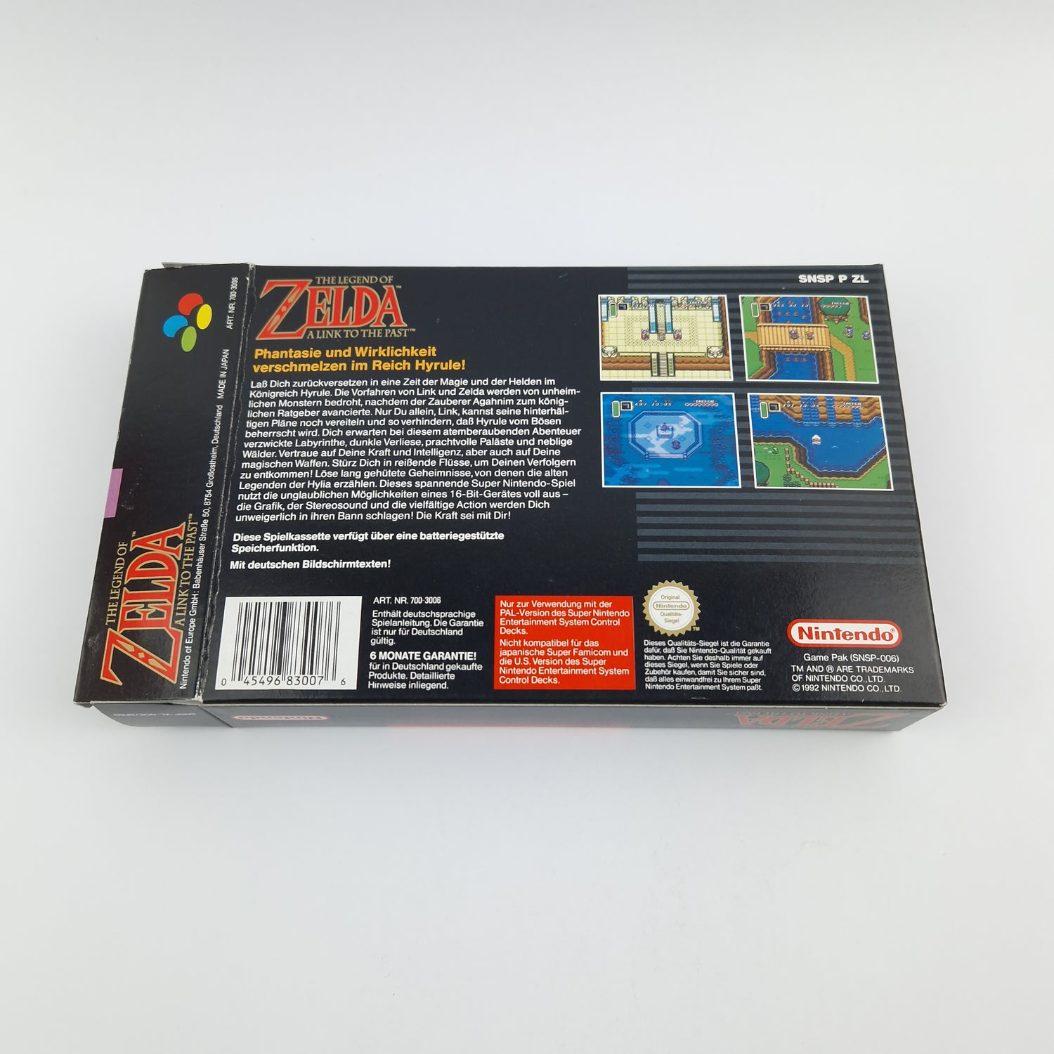 Super Nintendo Game: Zelda a link to the Past - Module Instructions Card OVP SNES